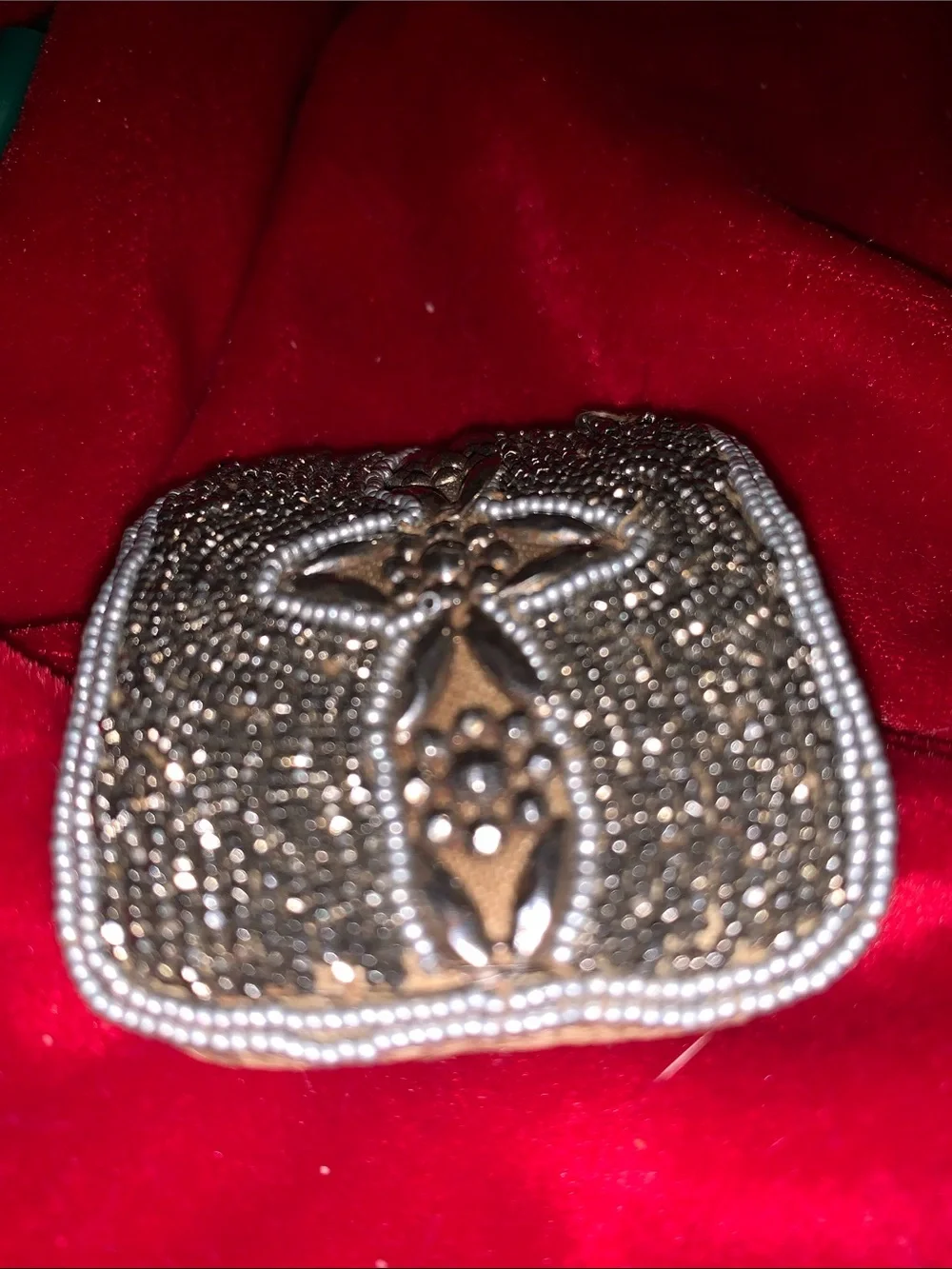 Antique Gregorian Embellished Beaded Shoe Buckles 1800’s